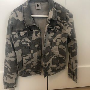 Grey Camo jean jacket!